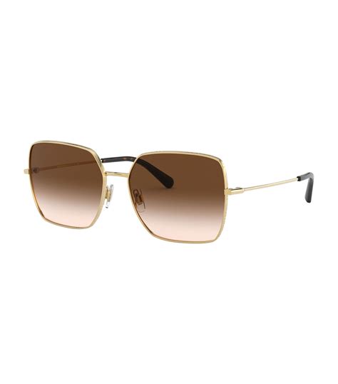 dolce and gabbana square fluted sunglasses